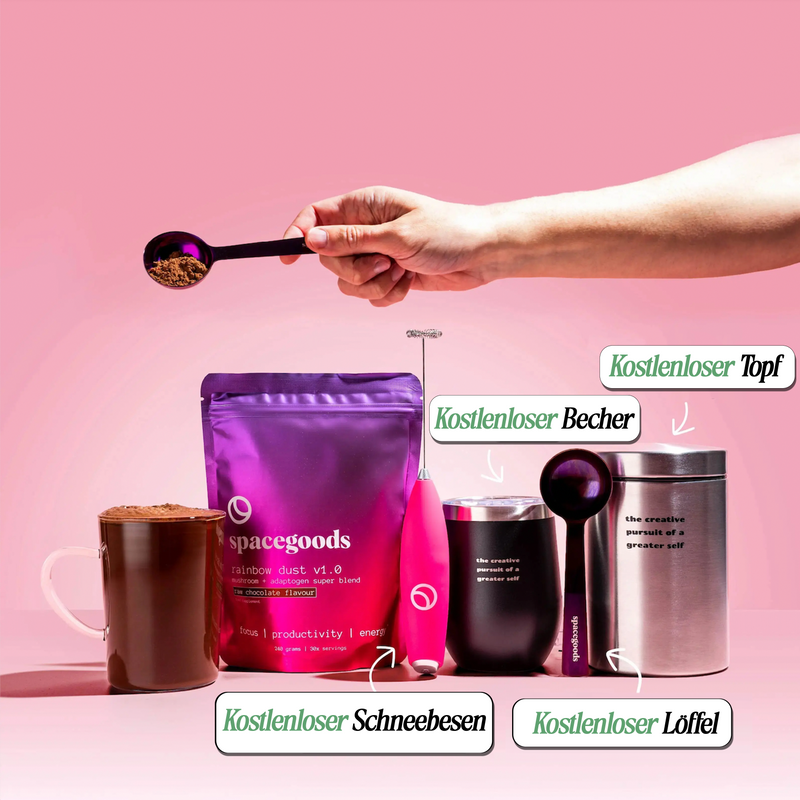Rohe Schokolade (entkoffeiniert) - 1x Beutel + GRATIS Zubehör